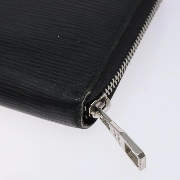 LOUIS VUITTON Epi Zippy Organizer Long Wallet Black M63852 LV Auth 133006 - Picture 12 of 16